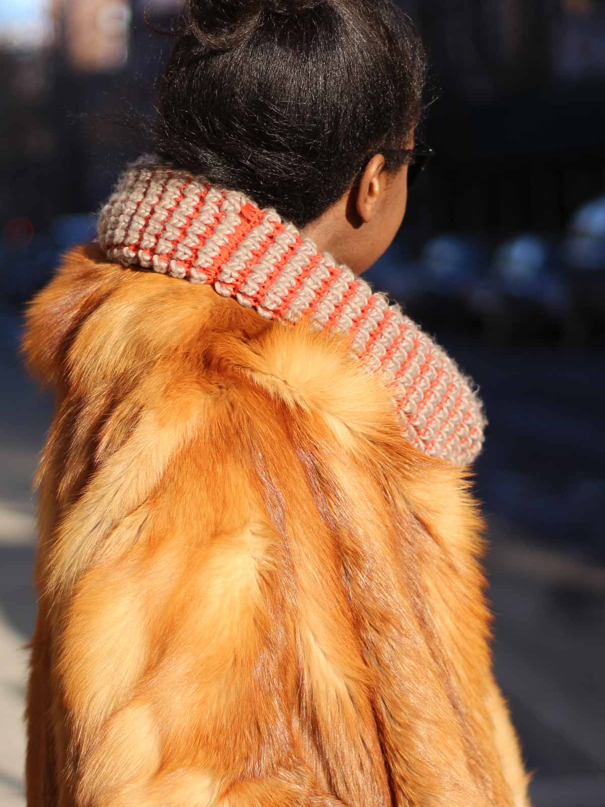 Vintage fox fur coat