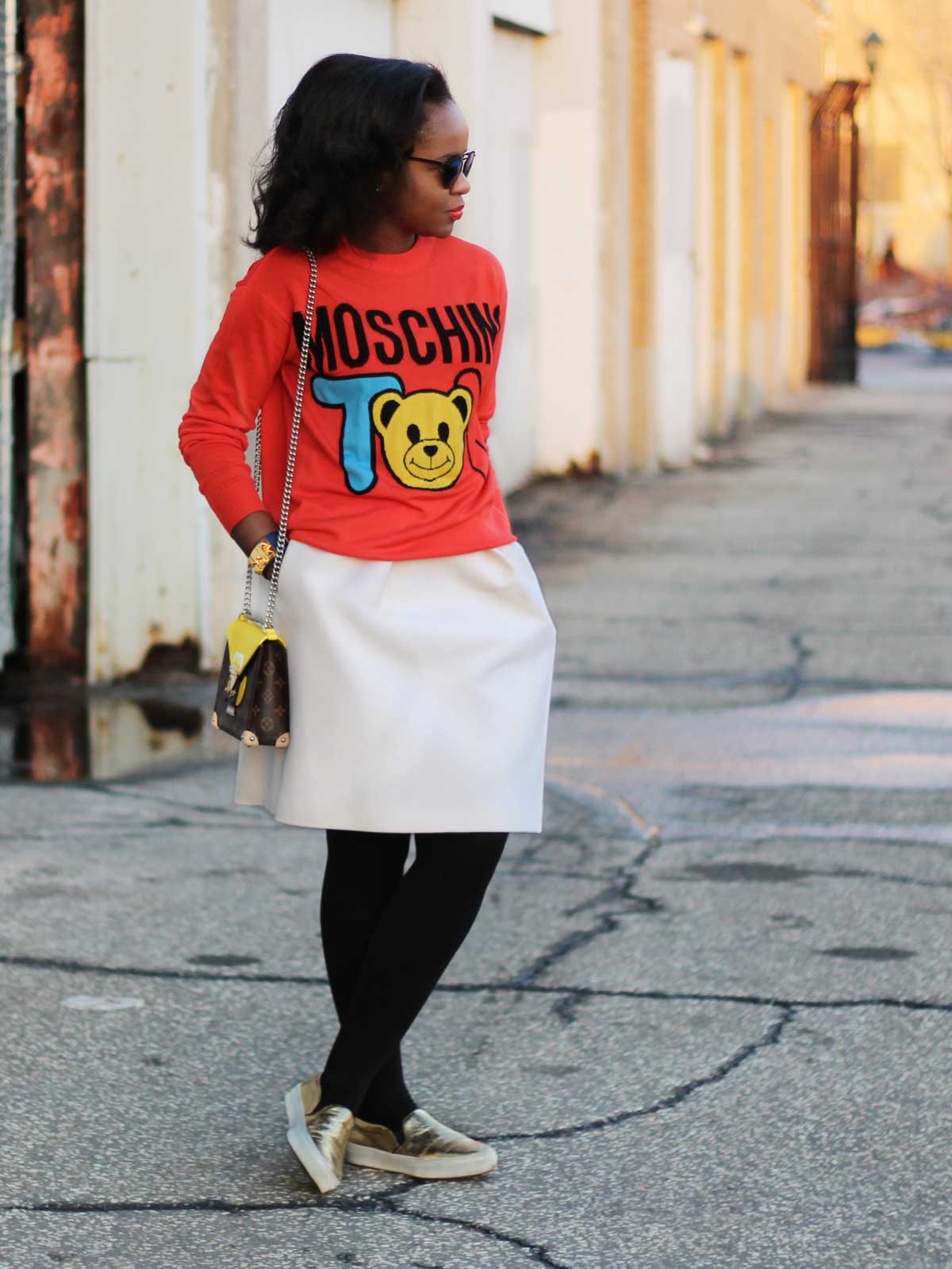 Moschino Toy sweater blogged by Liz Lizo
